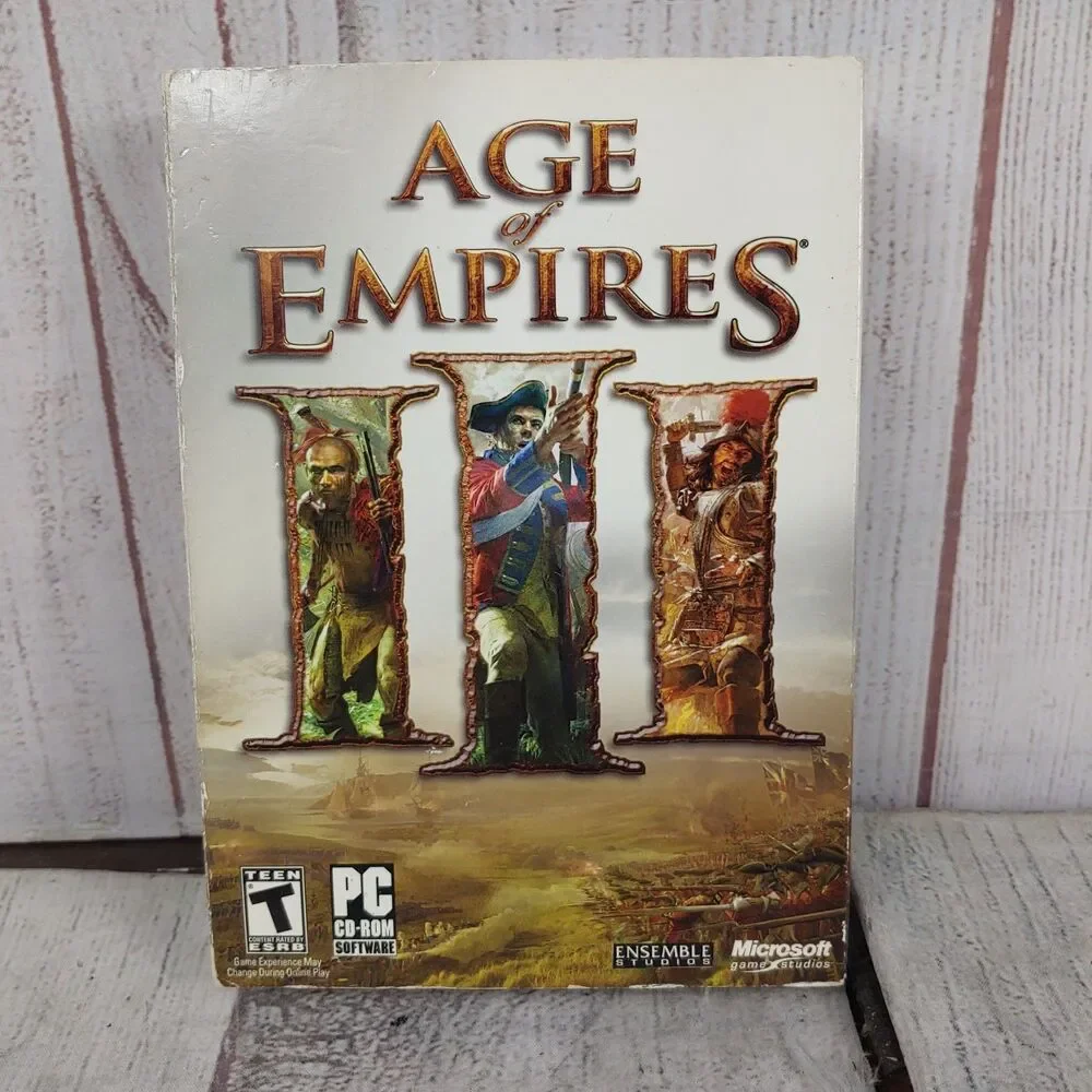Age of Empires III PC CD-ROM Video Game Set Microsoft Ensemble TESTED WORKING